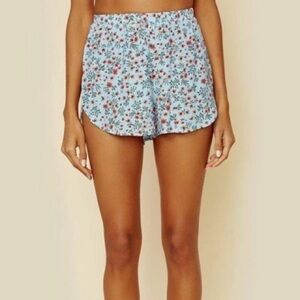 Blue Life bali short NWOT planet-blue size M floral romantic lightweight